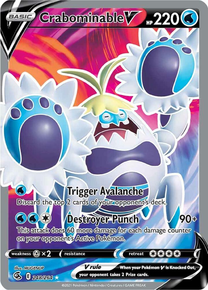 Crabominable V (Full Art) - SWSH08: Fusion Strike