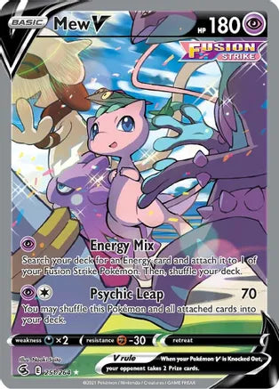 Mew V (Alternate Full Art) - SWSH08: Fusion Strike (SWSH08)