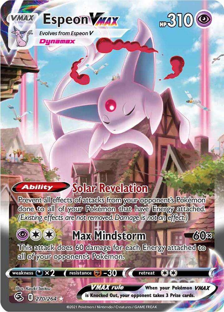 Espeon VMAX (Alternate Art Secret) - SWSH08: Fusion Strike (SWSH08)