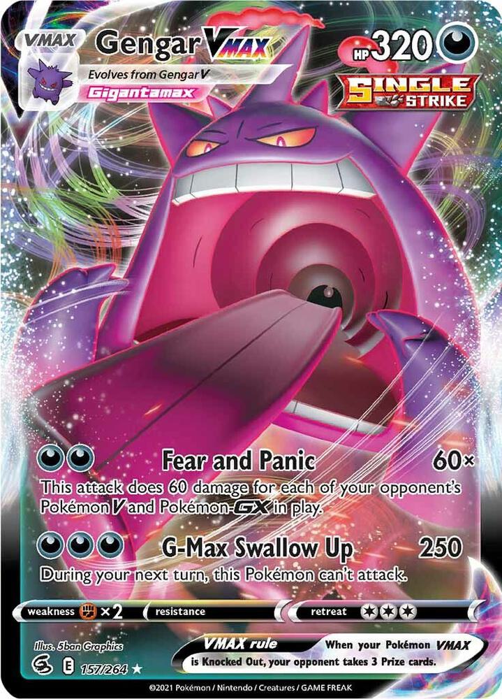 Gengar VMAX - 157/264 - SWSH08: Fusion Strike
