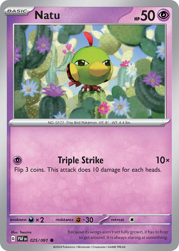 Natu - 025/091 - Paldean Fates