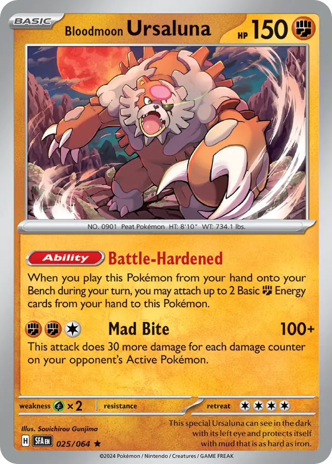 Bloodmoon Ursaluna - 025/064 - Shrouded Fable (Holo)