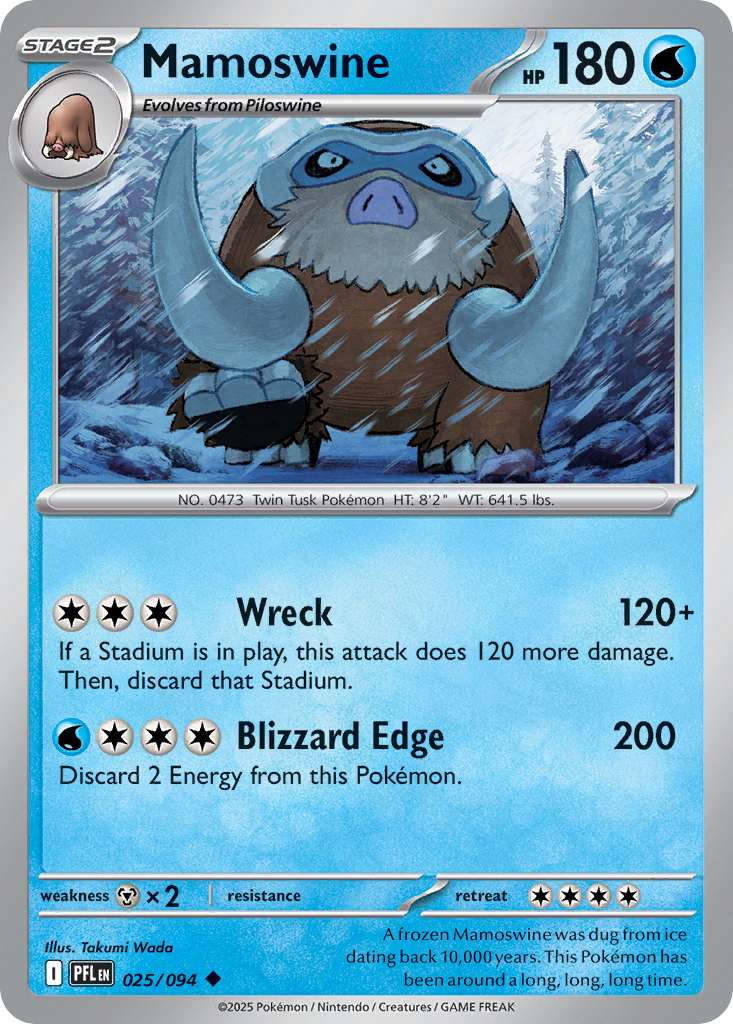 Mamoswine- 025/094 - Phantasmal Flames