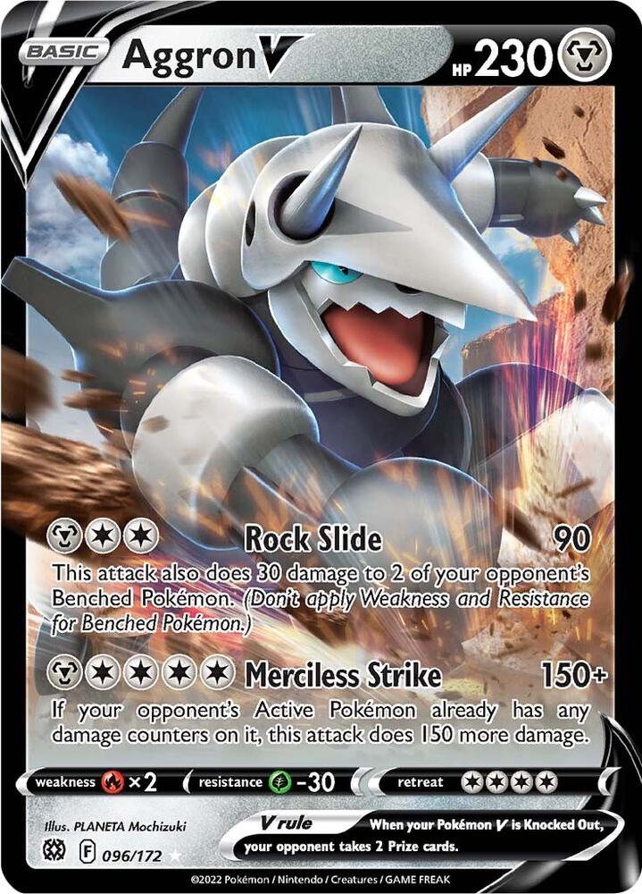 Aggron V - 096/172 - Brilliant Stars