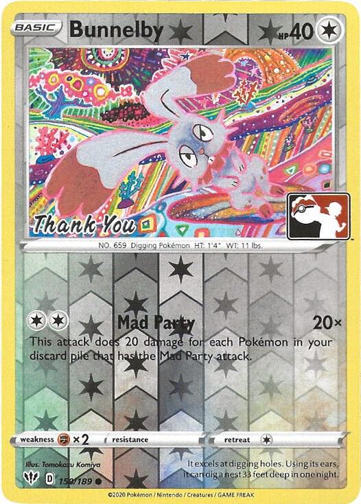 Bunnelby - 150/189 - League Stamped (Thank You)