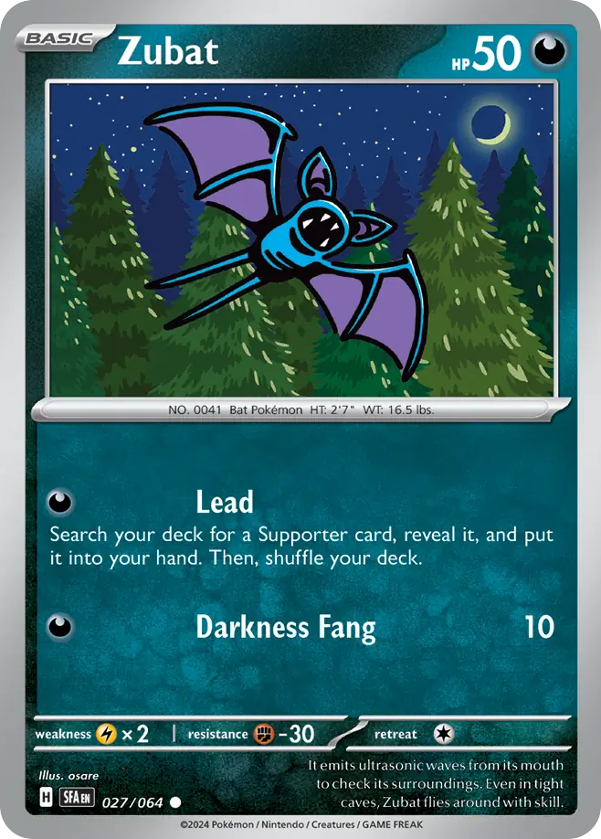 Zubat - 027/064 - Shrouded Fable