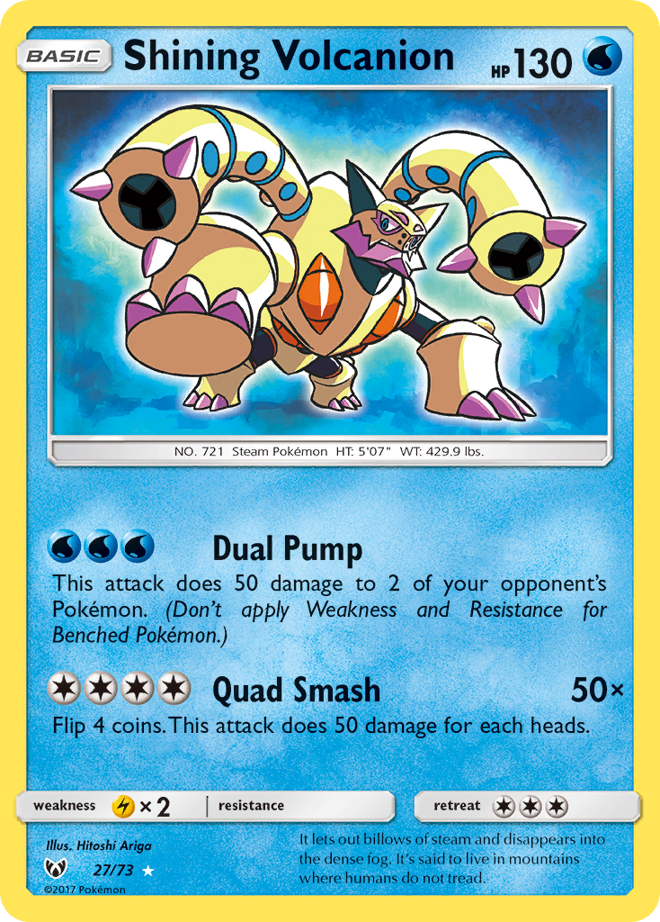 Shining Volcanion - 027/073 - SM: Shining Legends (SLG)