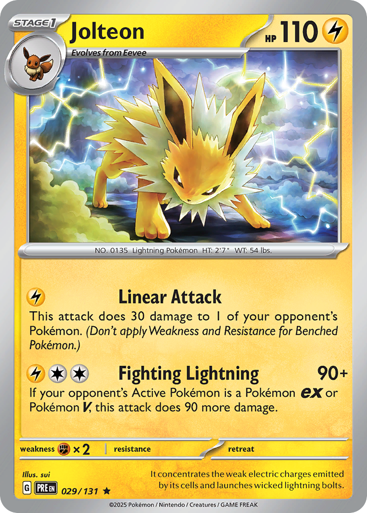 Jolteon- 029/131 - Prismatic Evolutions (Reverse Holo)