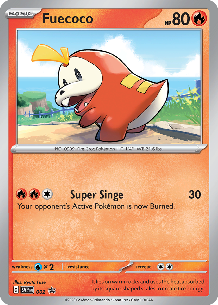 Fuecoco - 002/215 - SV: Scarlet & Violet Black Star Promos (PR-SV)