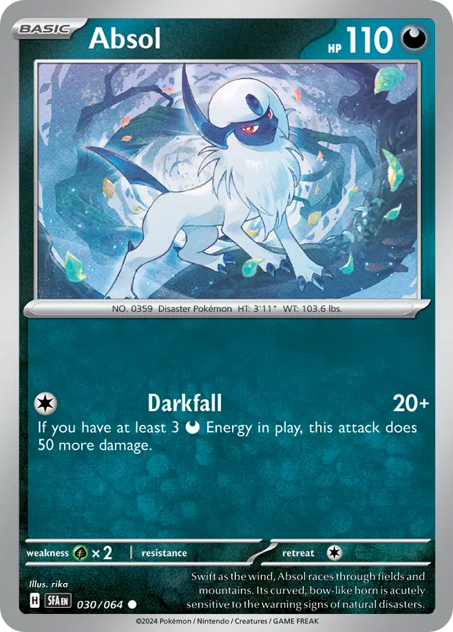 Absol - 030/064 - Shrouded Fable (Reverse Holo)