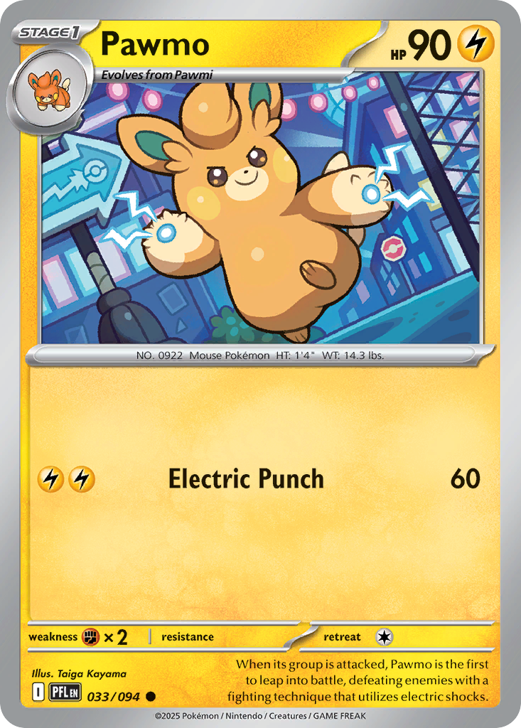 Pawmo- 033/094 - Phantasmal Flames (Reverse Holo)