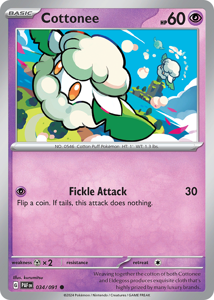 Cottonee - 034/091 - Paldean Fates