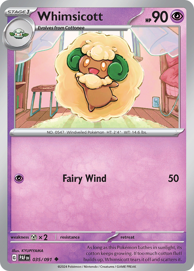 Whimsicott - 035/091 - Paldean Fates