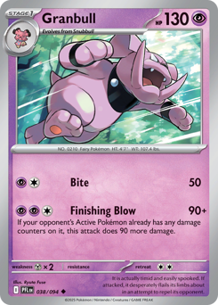 Granbull - 038/094 - Phantasmal Flames (PFL)