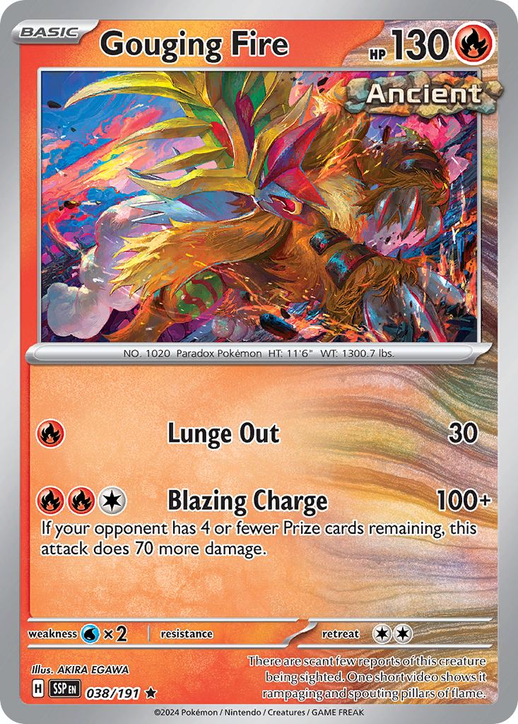 Gouging Fire- 038/191 - Surging Sparks (Holo)