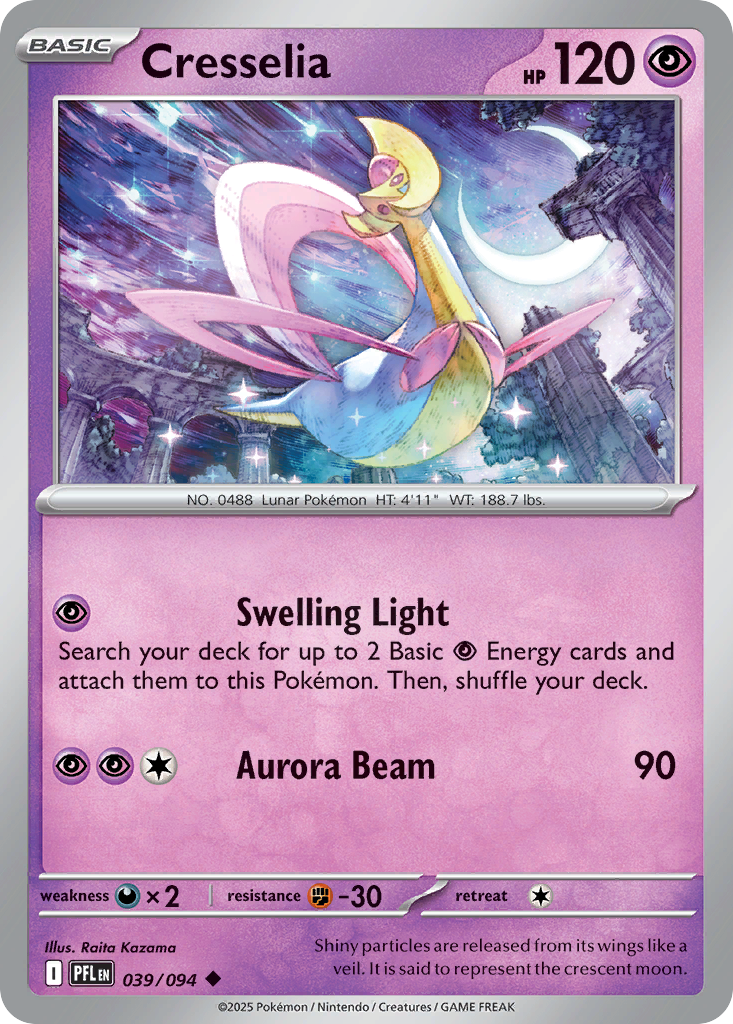 Cresselia- 039/094 - Phantasmal Flames (Reverse Holo)