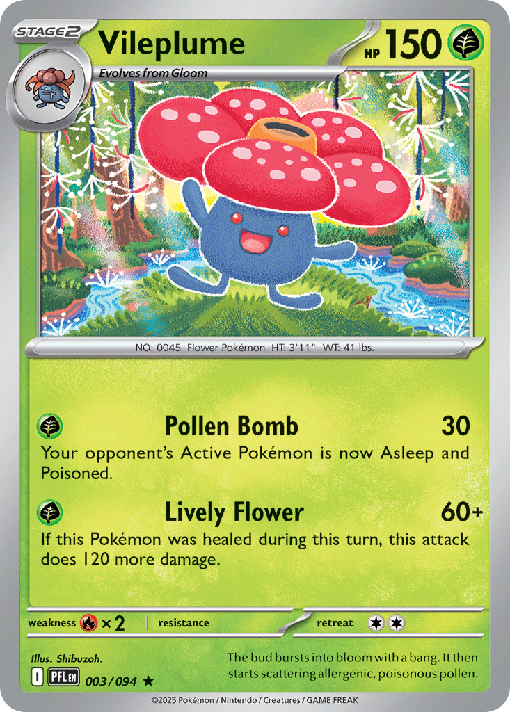 Vileplume- 003/094 - Phantasmal Flames (Reverse Holo)