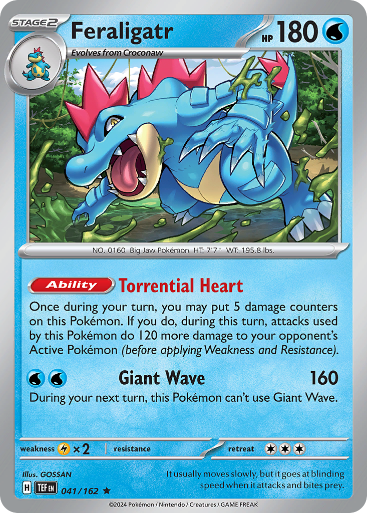 Feraligatr - 041/162 - Temporal Forces (Holo)