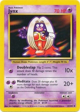 Jynx - 031/102 - Base Set (base1) (Lightly Played)
