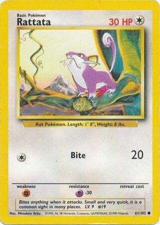 Rattata - 061/102 - Base Set (base1) (Unlimited Non-Holo)