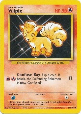 Vulpix - 068/102 - Base Set (base1) (Lightly Played)
