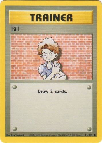 Bill - 091/102 - Base Set (base1) (Unlimited Non-Holo)