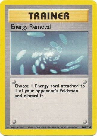 Energy Removal - 092/102 - Base Set (base1) (Damaged)