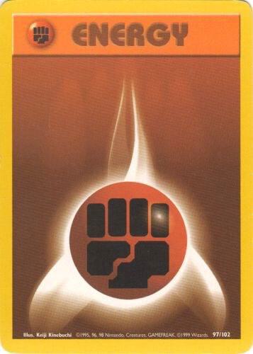 Fighting Energy - 097/102 - Base Set (base1) (Unlimited Non-Holo)