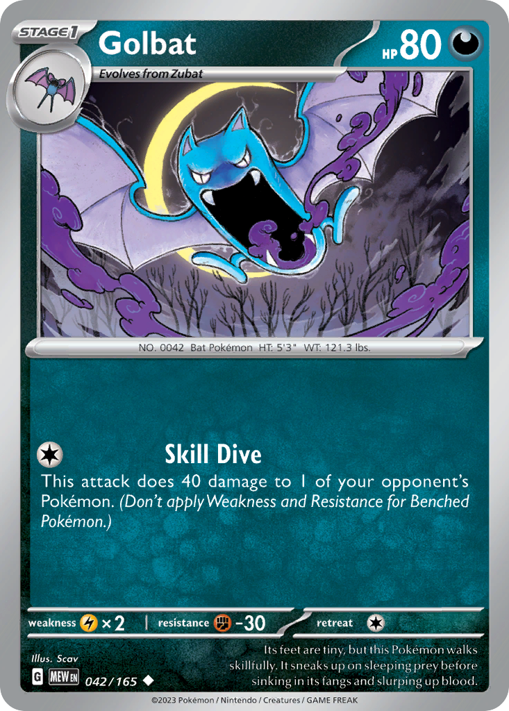 Golbat - 042/165 -SV: Scarlet & Violet 151 (MEW)