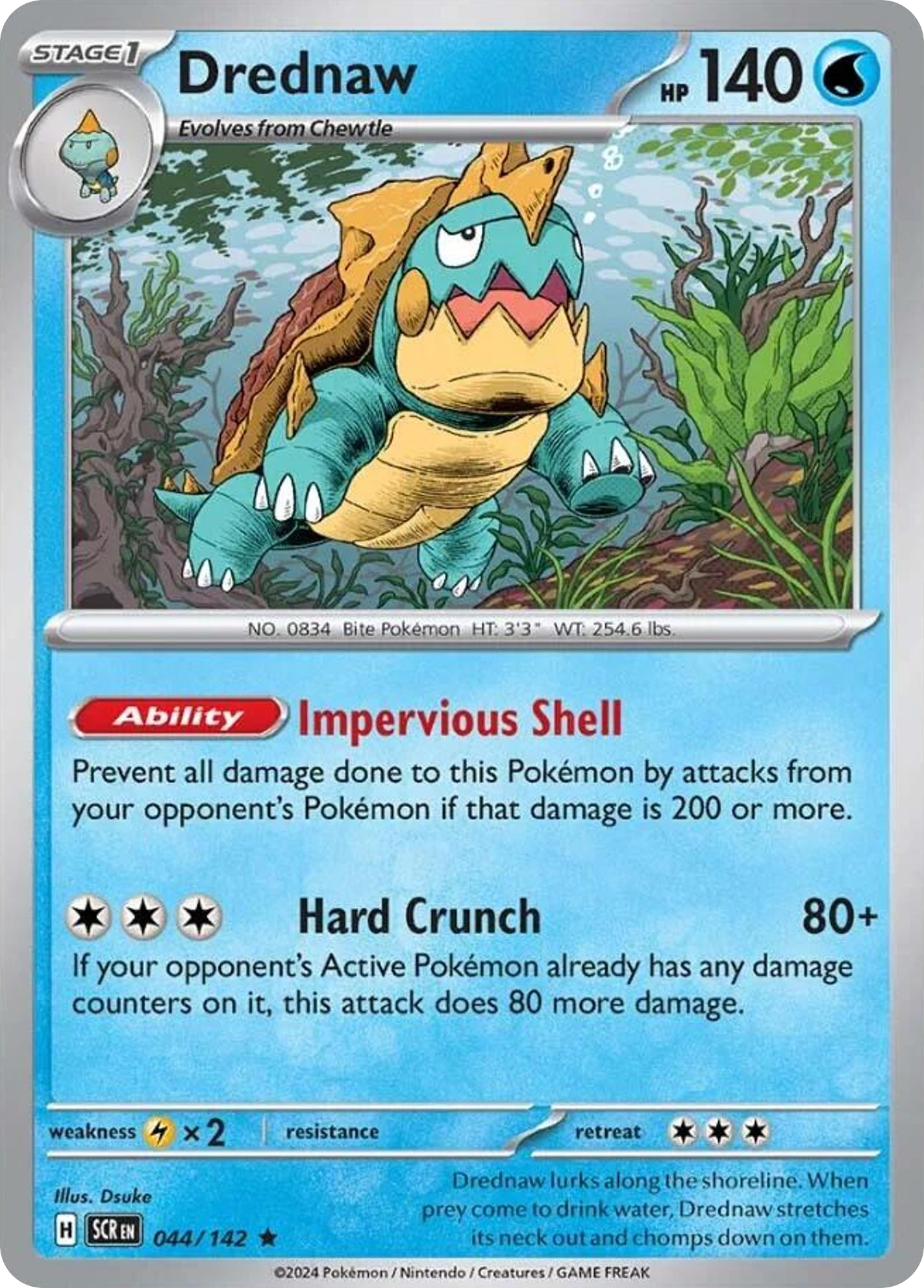 Drednaw- 044/142 - Stellar Crown (Reverse Holo)