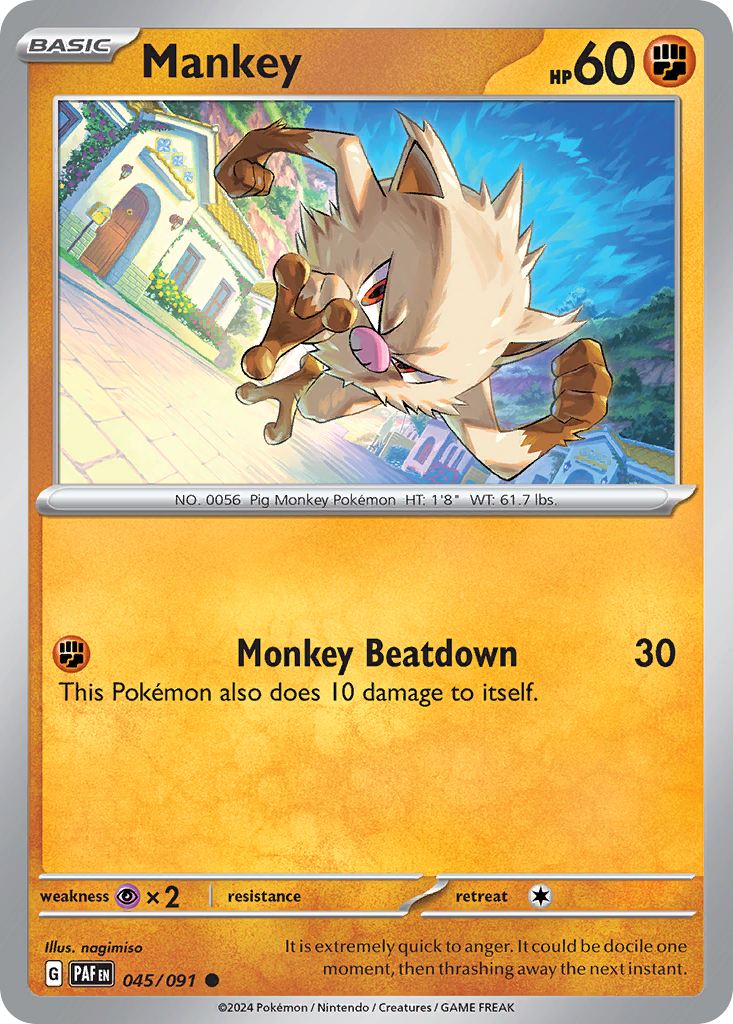 Mankey - 045/091 - Paldean Fates