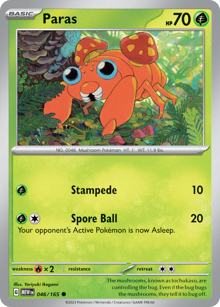 Paras - 046/165 -SV: Scarlet & Violet 151 (MEW)