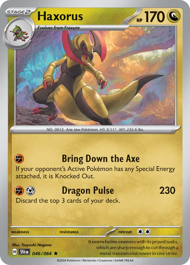 Haxorus - 046/064 - Shrouded Fable (Holo)