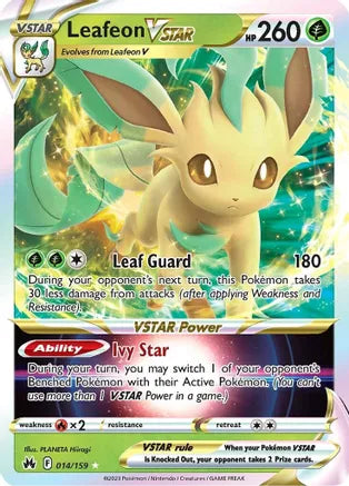 Leafeon VStar - Crown Zenith (CRZ)