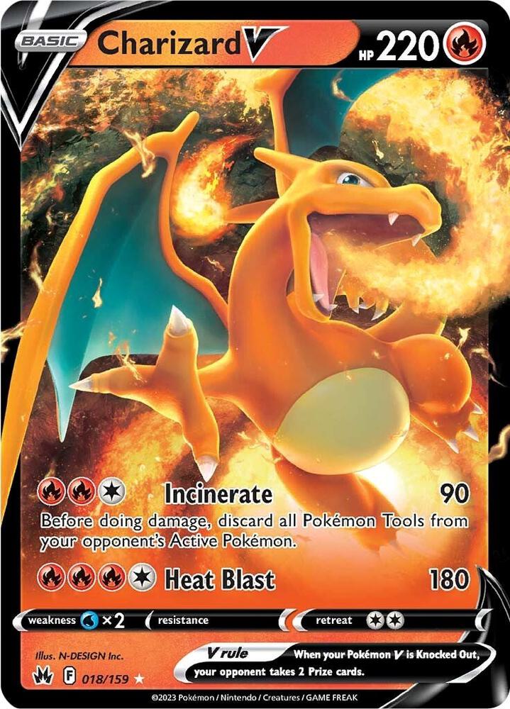Charizard V - 018/159 - Crown Zenith