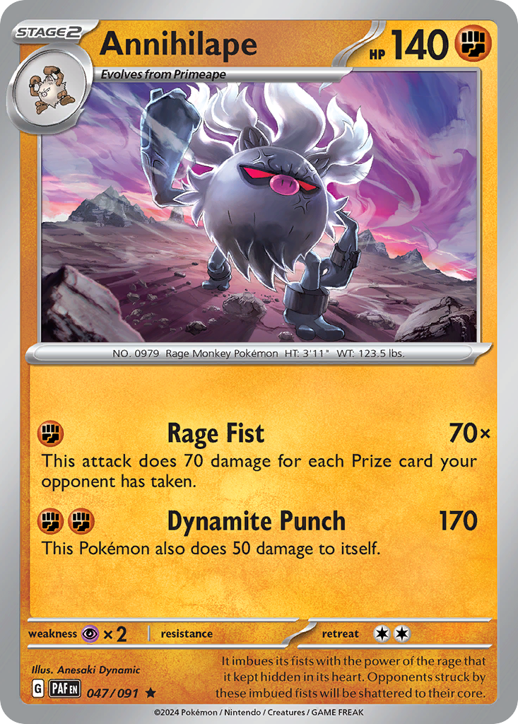 Annihilape - 047/091 - Paldean Fates (Holo)