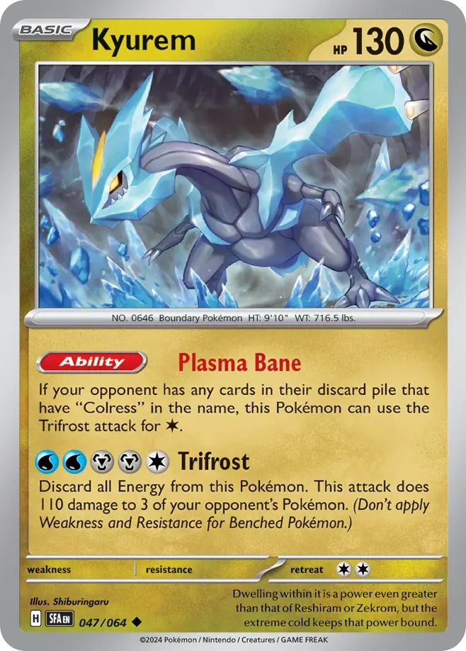 Kyurem - 047/064 - Shrouded Fable (Reverse Holo)