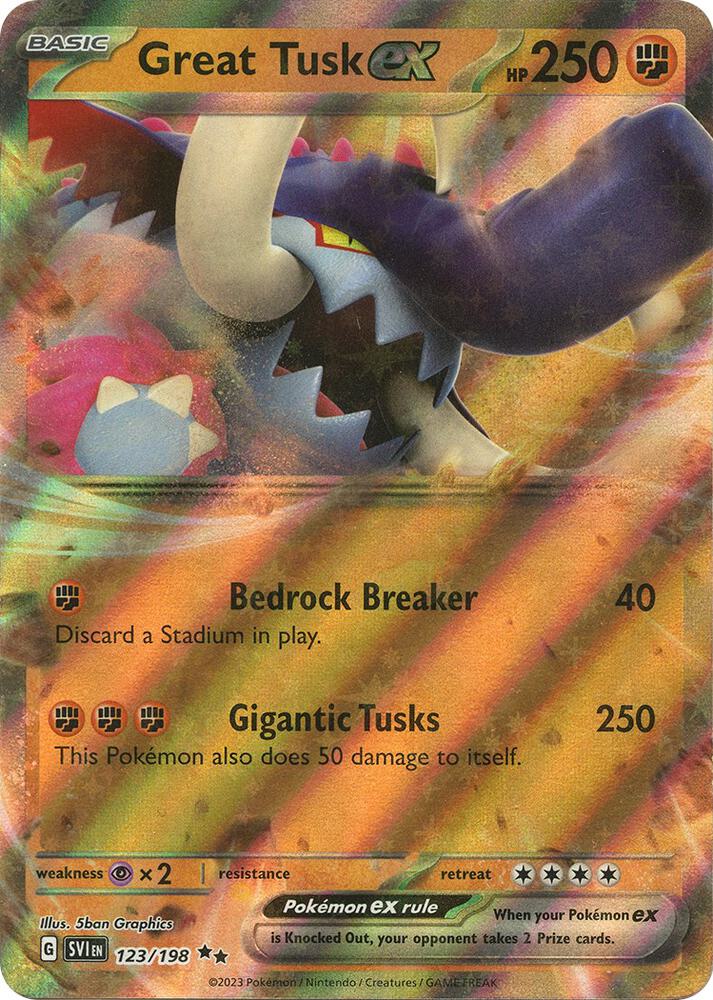 Great Tusk ex - 123/198 - SV01: Scarlet & Violet