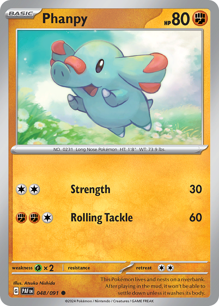 Phanpy - 048/091 - Paldean Fates (Reverse Holo)