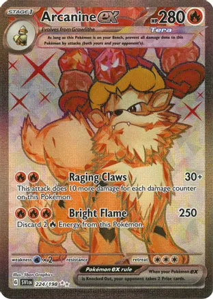 Arcanine ex - 224/198 - SV01: Scarlet & Violet Base Set (SV1)