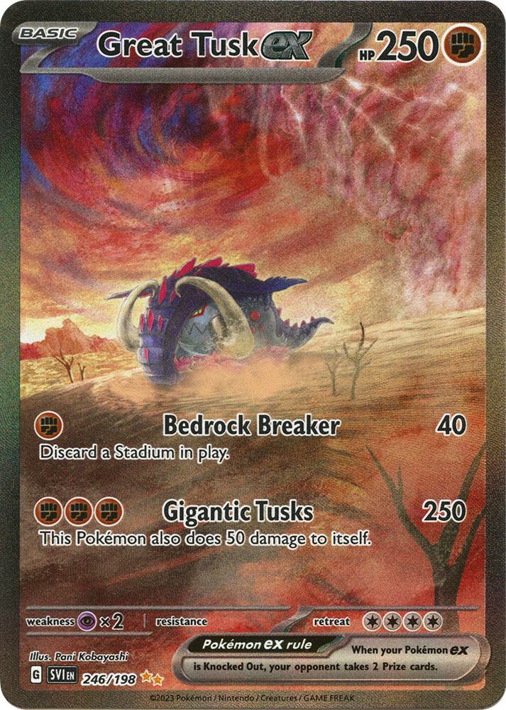 Great Tusk ex - 246/198 - SV01: Scarlet & Violet Base Set (SVI)