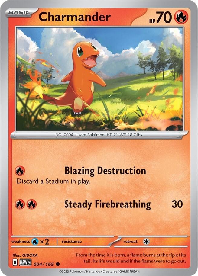 Charmander - 004/165 - SV: Scarlet & Violet 151 Reverse Holo