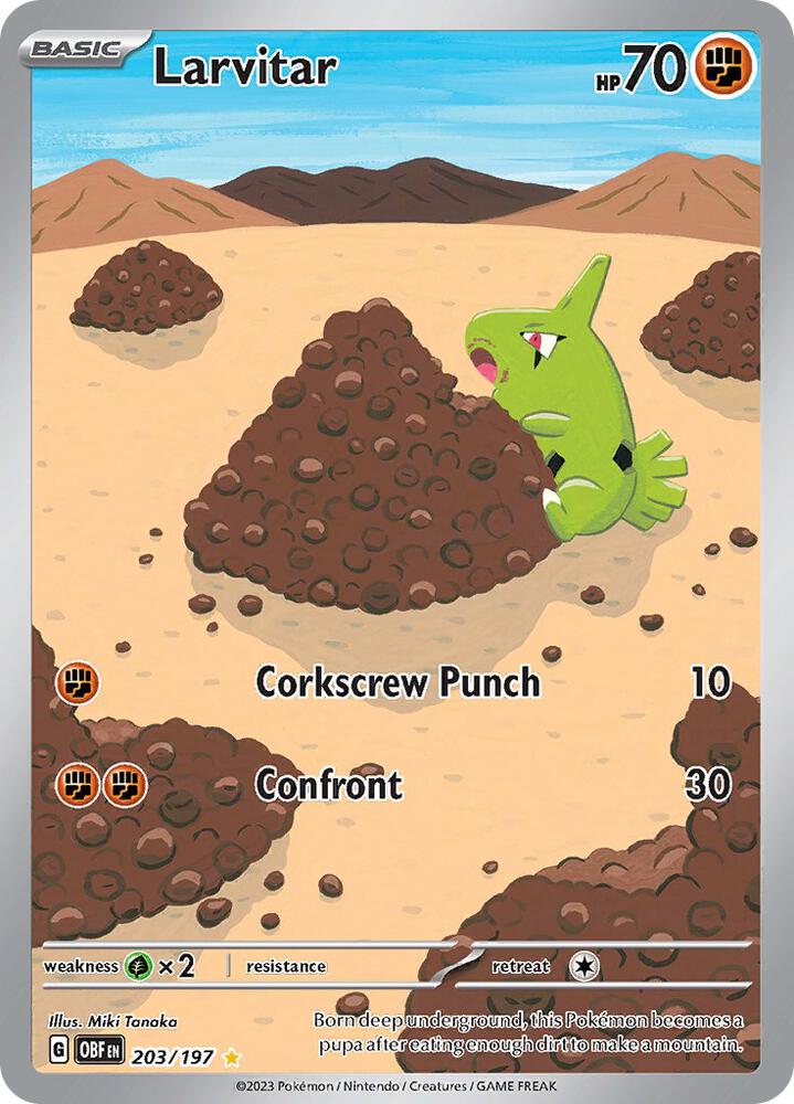Larvitar - 203/197 - SV03: Obsidian Flames