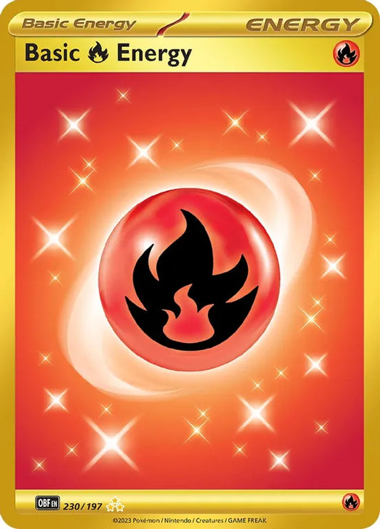 Secret Rare Fire Energy 230/197