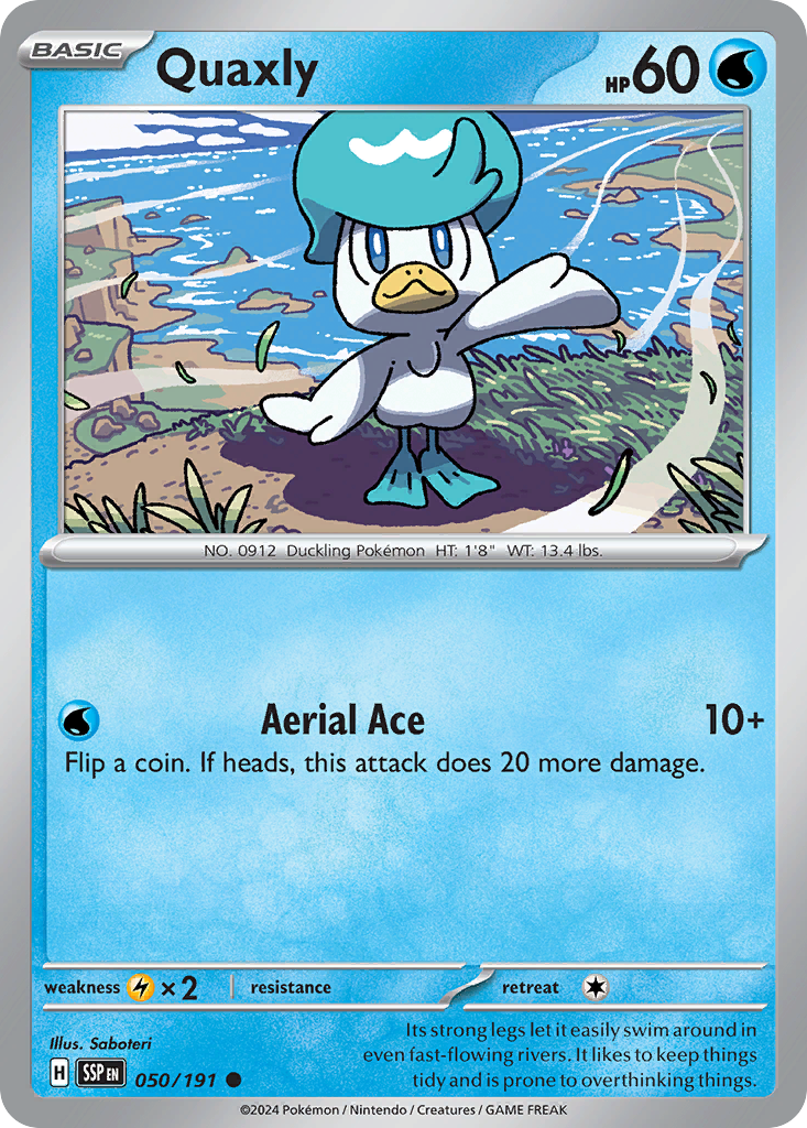 Quaxly- 050/191 - Surging Sparks (Reverse Holo)