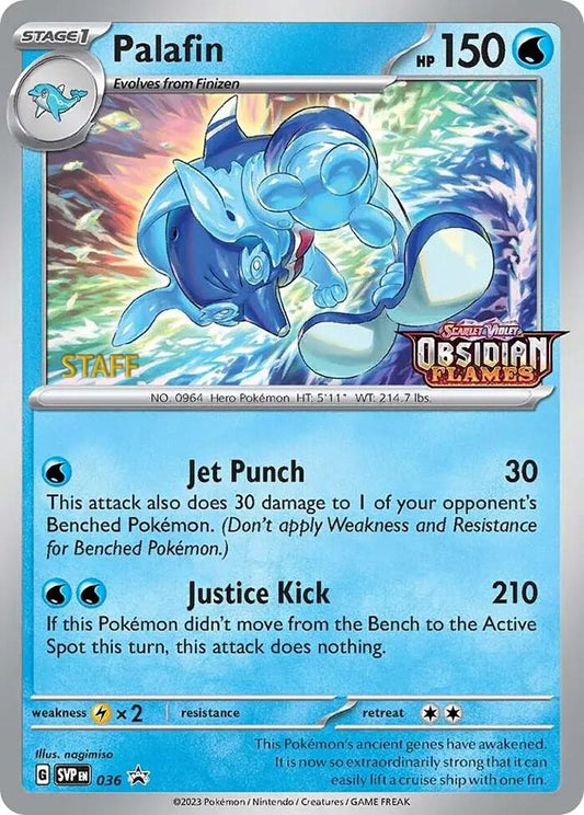Palafin - 036 (Prerelease) [Staff] - SV: Scarlet & Violet Promo Sealed