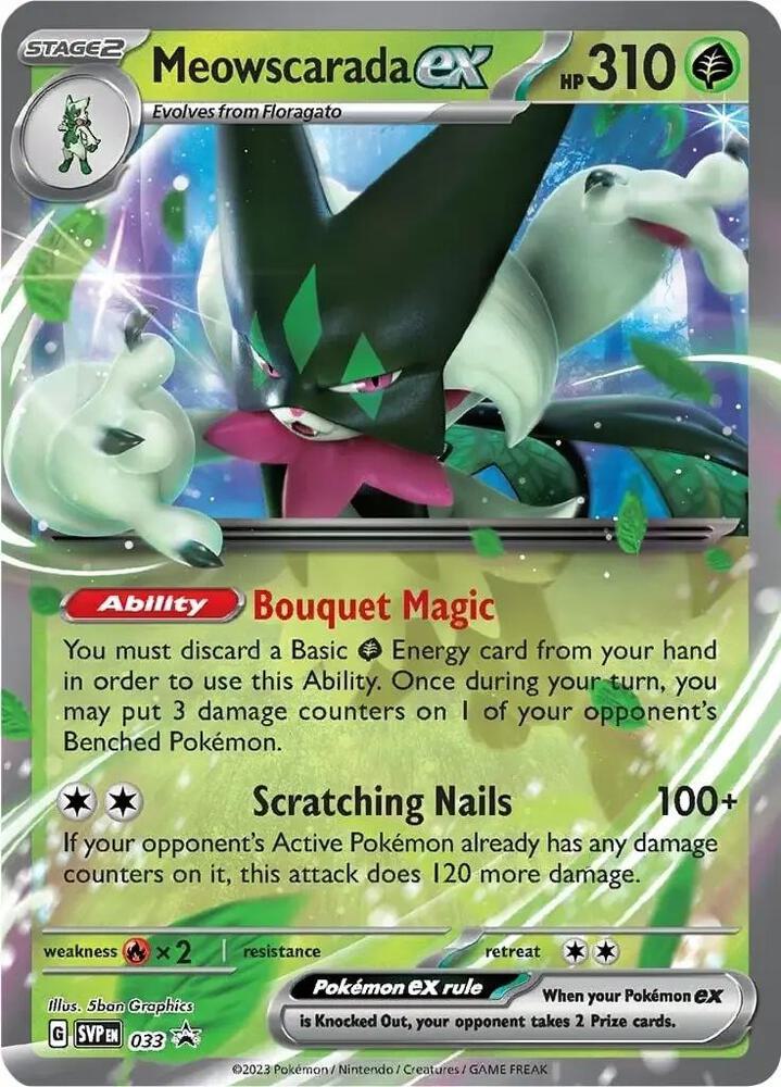 Meowscarada ex - 033 - SV: Scarlet & Violet Promo Cards (SVP)