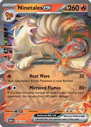 Ninetales ex - 038/165 - SV: Scarlet and Violet 151 (MEW)