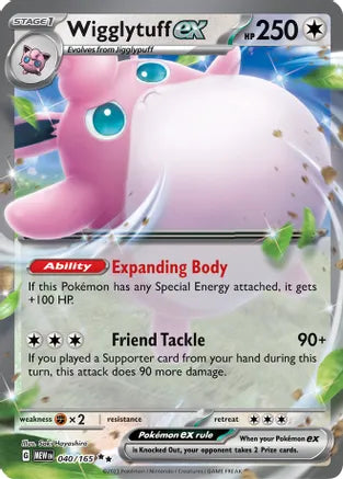 Wigglytuff ex - 040/165 - SV: Scarlet and Violet 151 (MEW)