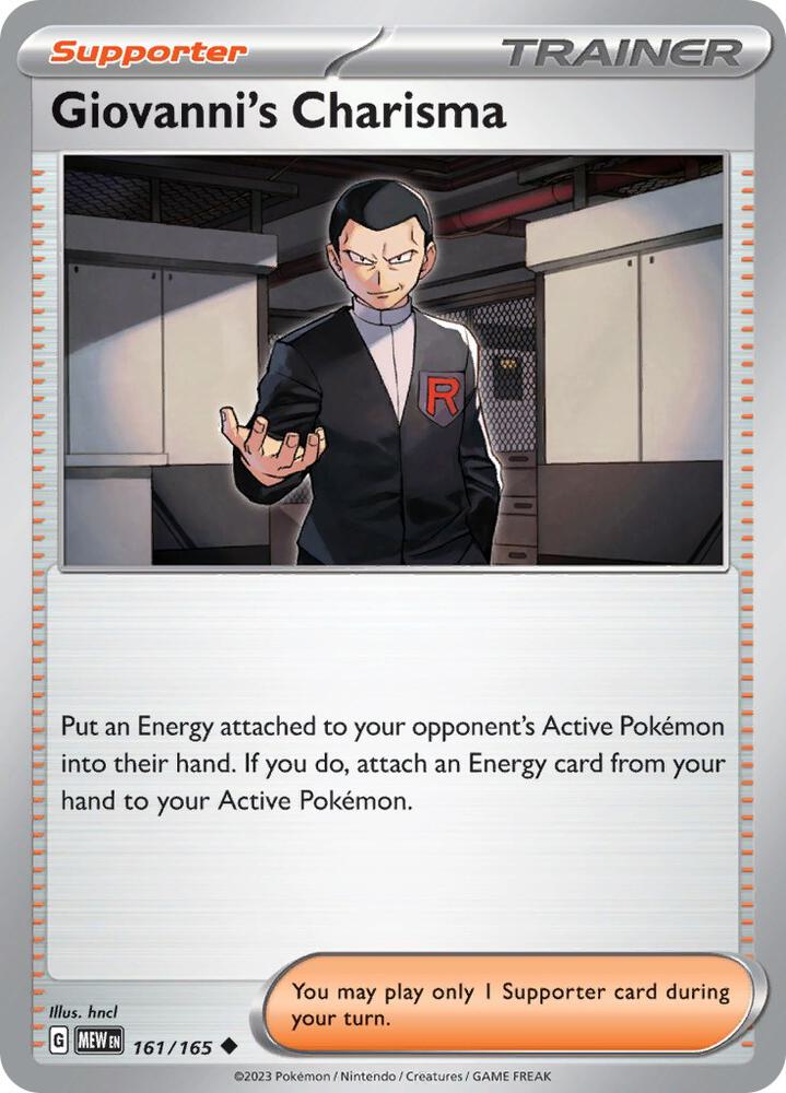 Giovanni's Charisma Reverse Holo